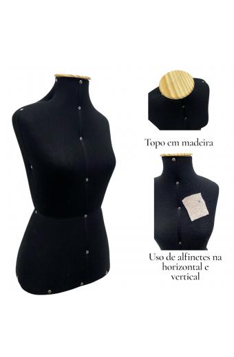 Busto Costura 48 Preto
