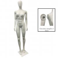 Manequim Feminina Modelo Carioca Stilo C/ 03 Braços - Branca